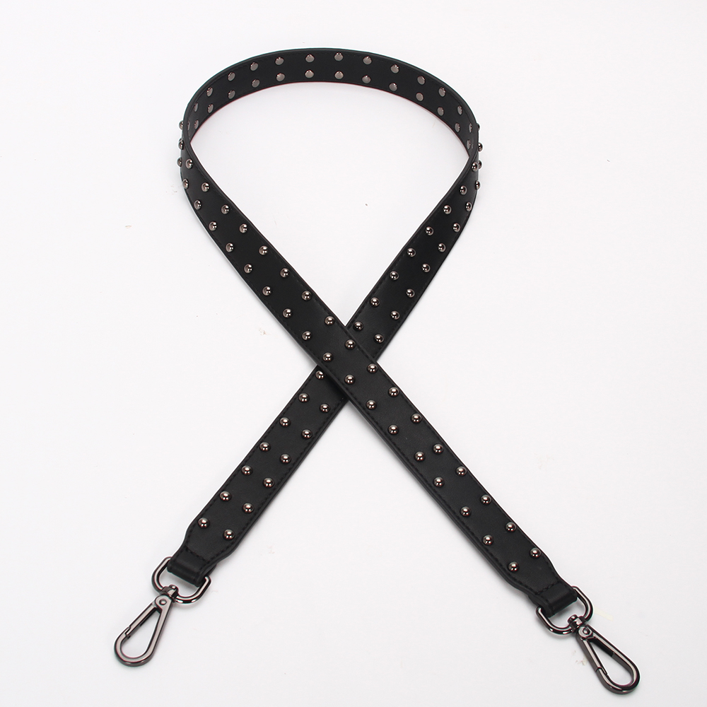 NEW Black Stud Strap / Gunmetal