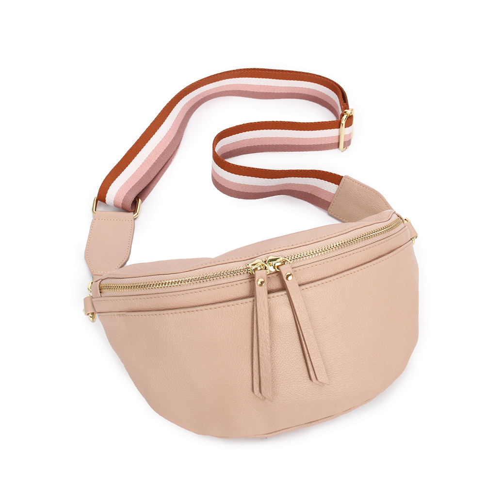 Cherish Leather Bag Blush/Gold