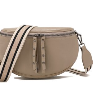 Obsessed Stone/Gunmetal Crossbody Bag