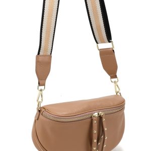 Obsessed Light Tan/Gold  Crossbody Bag