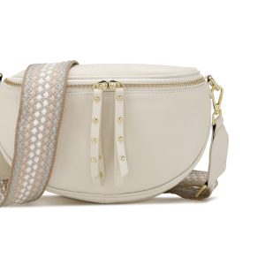 Obsessed Off/White Gold Crossbody Bag