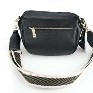 Obsessed Black/Gold Khaki Woven strap