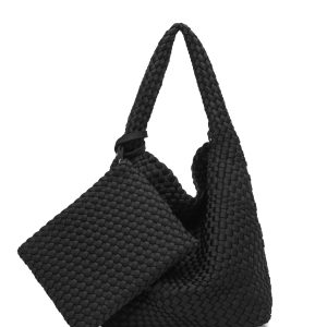 The Neoprene Bag Large Black/Gunmetal