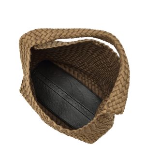 The Neoprene Bag Large Latte/Gunmetal