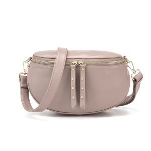 Obsessed Stone/Gold Bag with Leather Strap