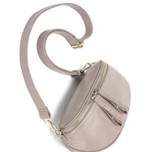 Obsessed Stone/Gold Bag with Leather Strap