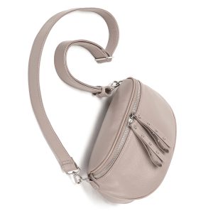 Obsessed Stone/Silver Bag with Leather Strap
