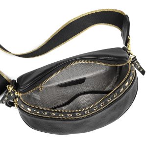 Obsessed STUD Black/Gold  Bag with Black/Gold Strap