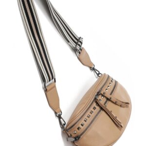 Obsessed STUD Bag Light Tan/Gunmetal