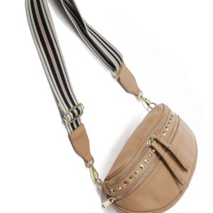 Obsessed STUD Light Tan/Gold Bag