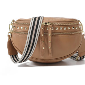 Obsessed STUD Light Tan/Gold Bag