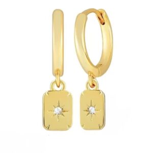 Charlie Sterling Silver /Gold plated Huggie